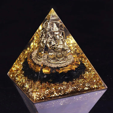 Protection and Luck Lord Ganesha Orgone Pyramid-Your Soul Place
